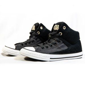 Converse Chuck Taylor All Star High Street Black High Top Big Kid Shoes Size 4